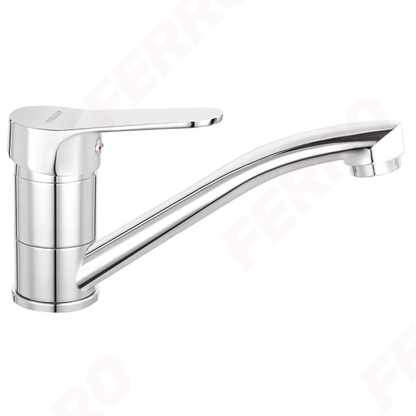 Isso - Standing washbasin mixer with swivel spout, chrome
