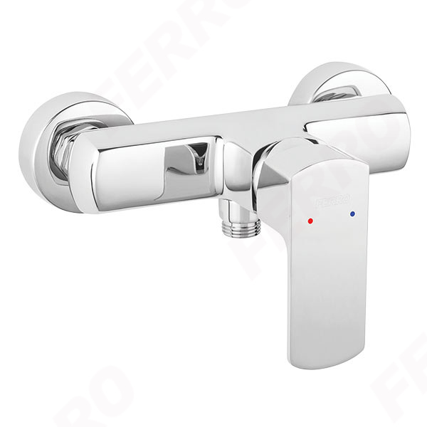 Alba Verdeline - Wall-mounted shower mixer, chrome