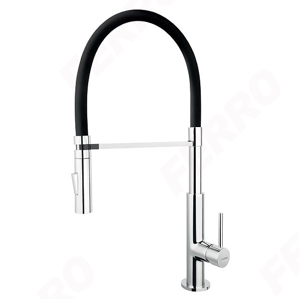 Libretto - Standing sink mixer with flexible pull-out spray