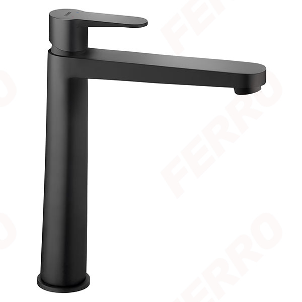 Nostris - washbasin high standing mixer, black