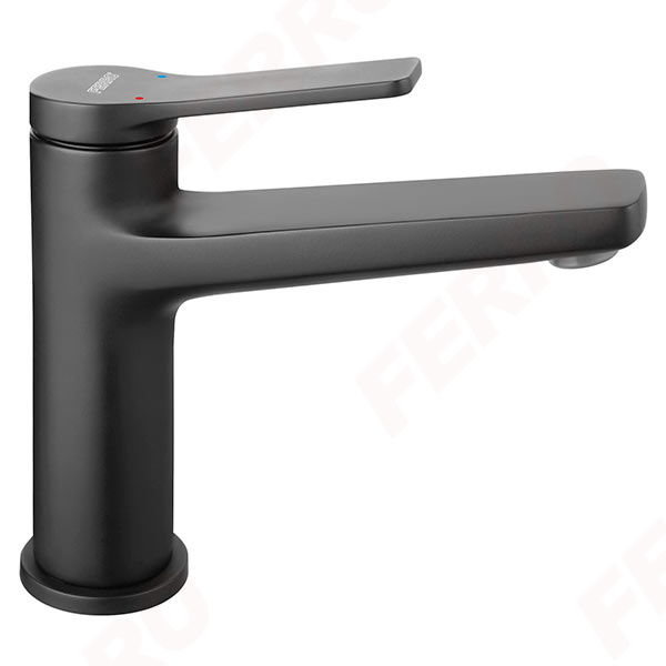 Stratos Black - standing washbasin mixer