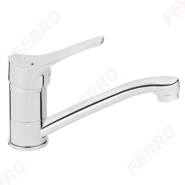Stillo - Standing washbasin mixer with swivel spout, chrome
