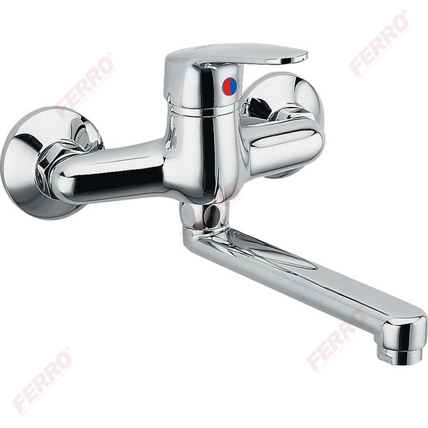 Smile - Wall-mounted washbasin mixer, chrome