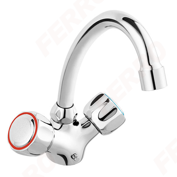Standard - Standing washbasin mixer, chrome