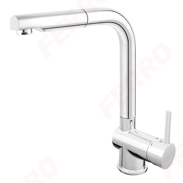 Toledo - standing sink mixer with pullout spray