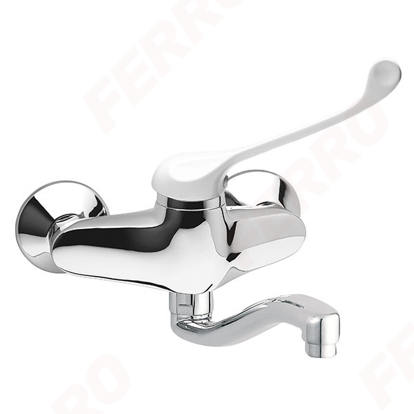 Wall-mounted sink mixer