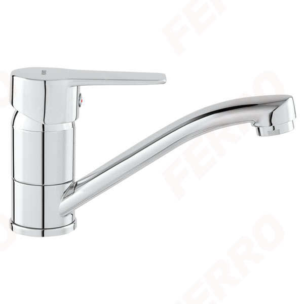 Ritto - Standing washbasin mixer with swivel spout, chrome