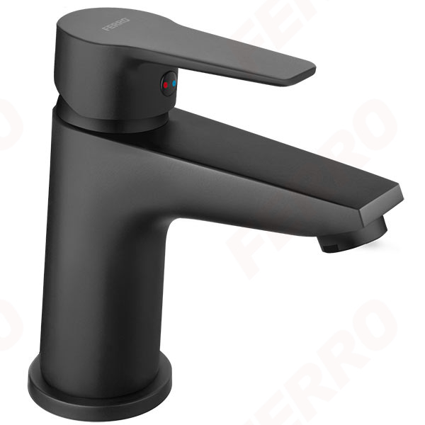Ritto Black - Standing washbasin mixer, black