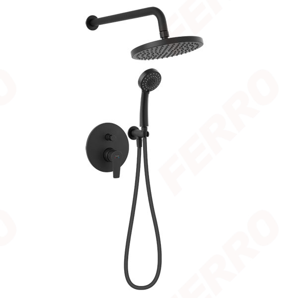 Ritto - Sistem dus 5 in 1 cu montaj incastrat, negru