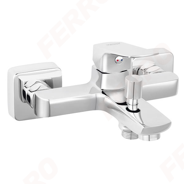 Vitto Verdeline - Wall-mounted bath mixer, chrome