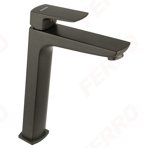 Vitto Verdeline Gun Metal - Baterie stativa pentru lavoar inalt