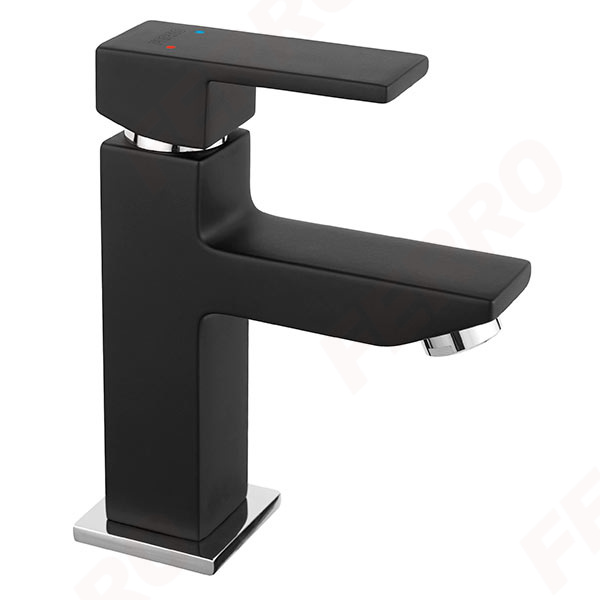 Zicco Black - Baterie stativa lavoar, negru mat