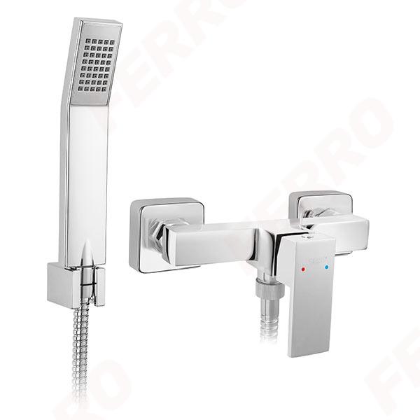 Zicco - Wall-mounted shower mixer, chrome