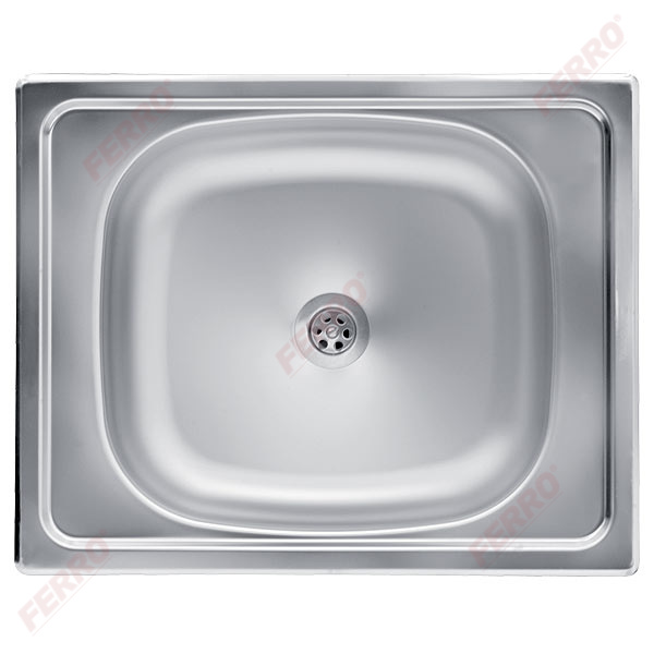 Single bowl sink 40x50 cm, smooth