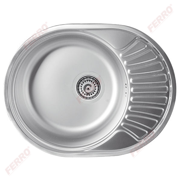 Single bowl sink 48x60 cm, smooth