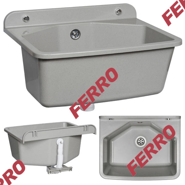 Utility sink 37/46, gray