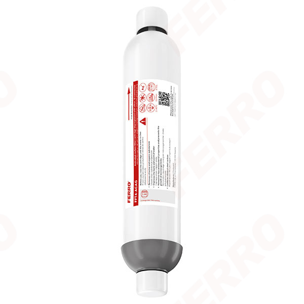 Filter cartridge with silver-impregnated activated carbon, connection Q