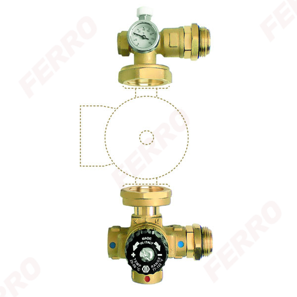 1” manifold mixing group for 130 mm pump