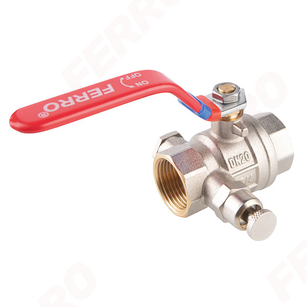 F-Power - ball valve with manual air-vent and plug