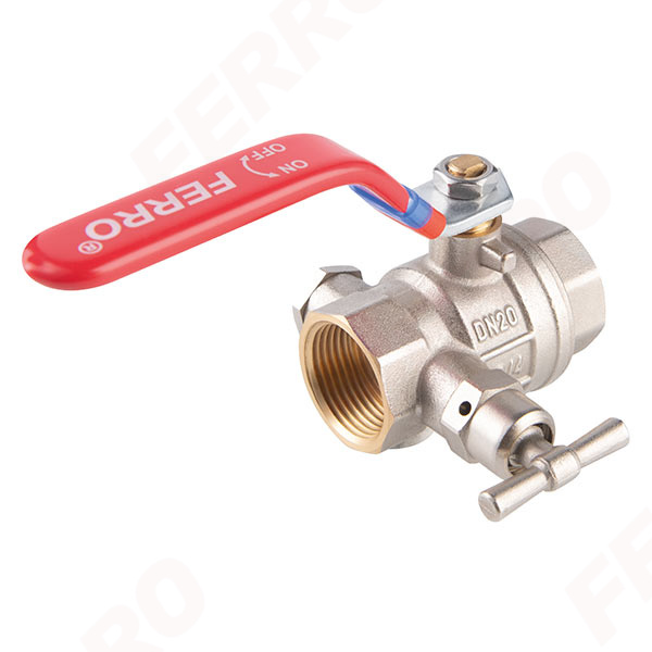 F-Power - ball valve with manual air-vent and plug