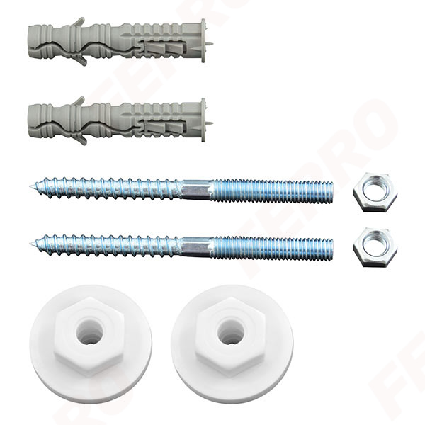 Washbasin fixing set