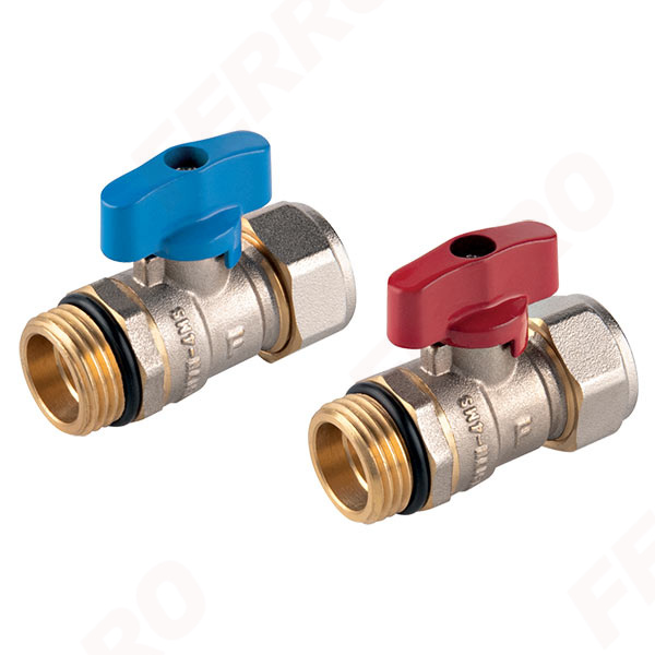 F-Comfort - Ball valve for 16x2 multilayer pipes, male