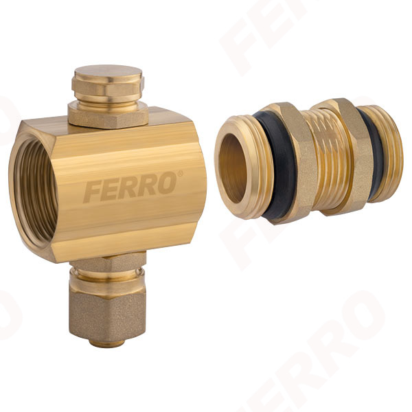 1" extension kit for the distributor, with shut-off valve