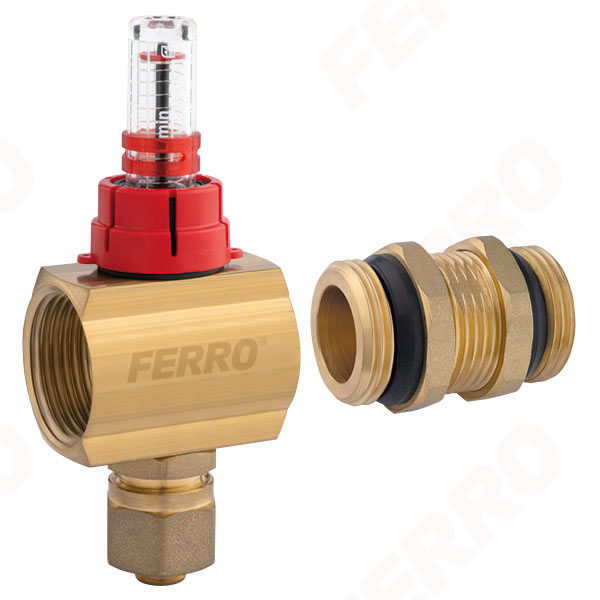 1" extension kit for the distributor, with flow meter