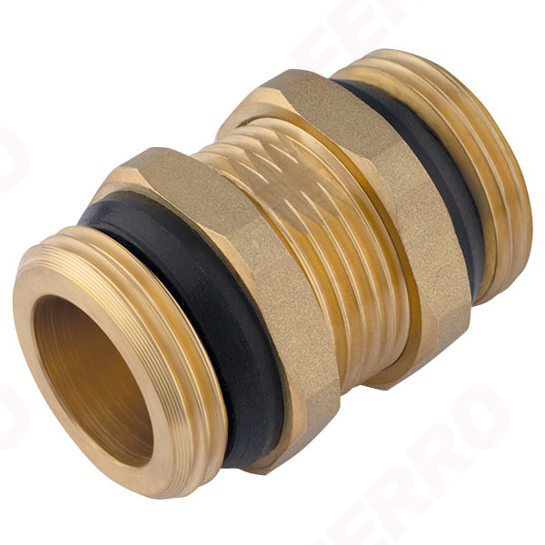 Brass nipple with seal 1”