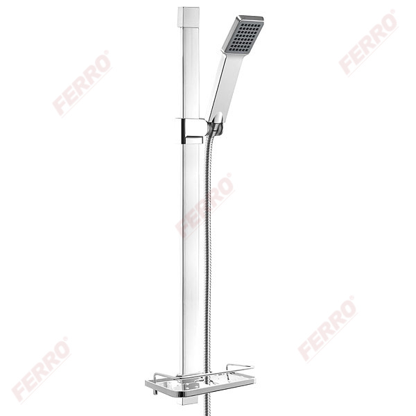 Quadro - sliding shower set, chrome