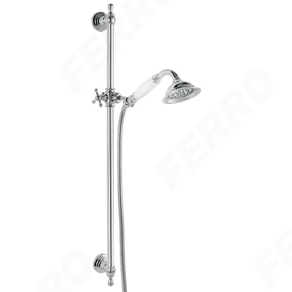 Retro - sliding shower set, chrome