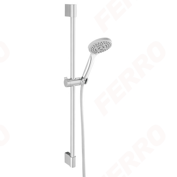 Horn Black - sliding shower set, chrome