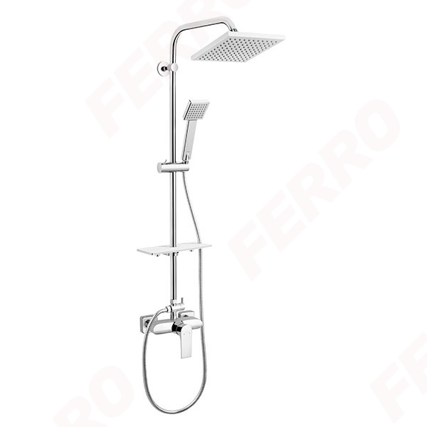 Algeo Square - rainfall with regular shower and mixer