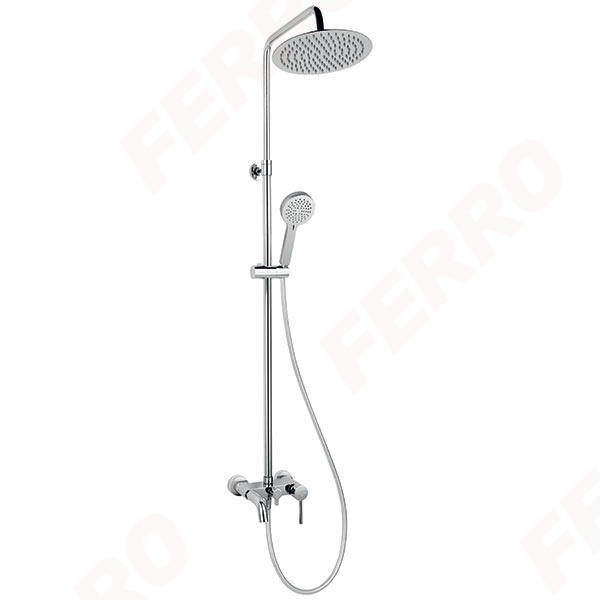 Fiesta - rainfall shower system and bath mixer