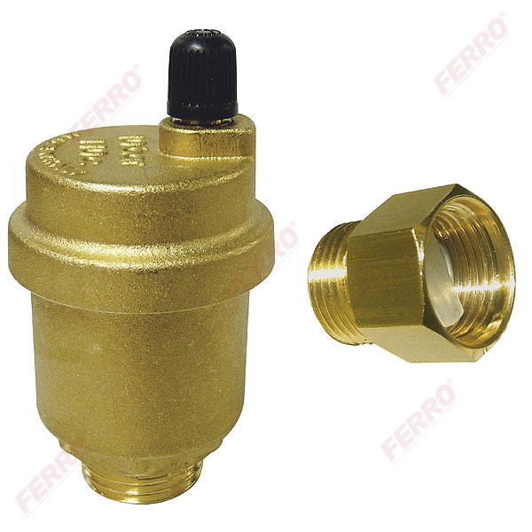 Automatic air vent with stop valve