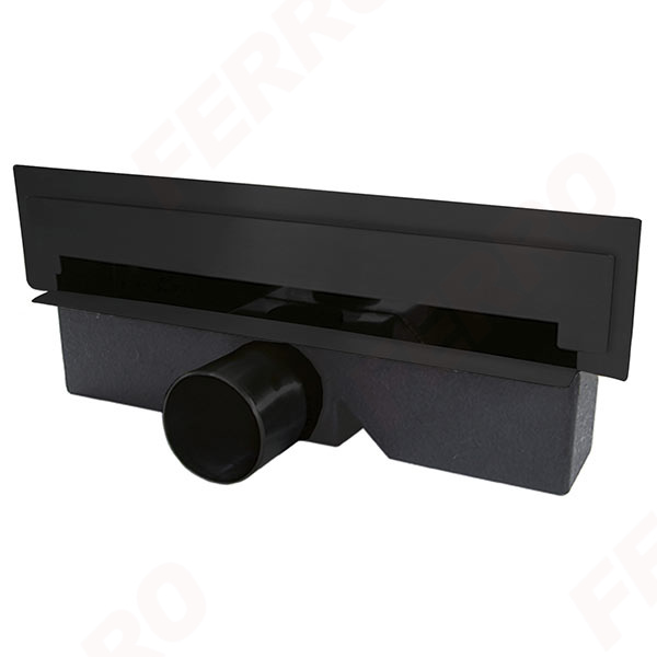 Wall Slim - wall drain 30 cm, black mat