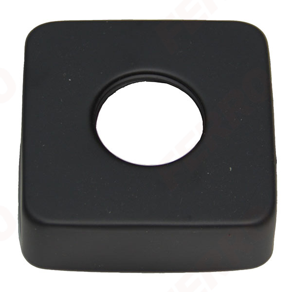 3/4” square rosette for mixers, black