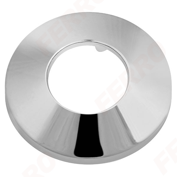 Siphon rosette 32 mm, chrome - flat