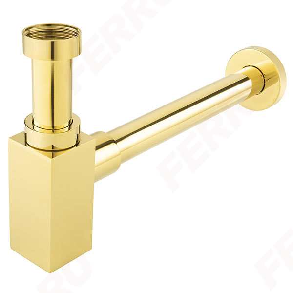 Quadro bottle siphon, gold