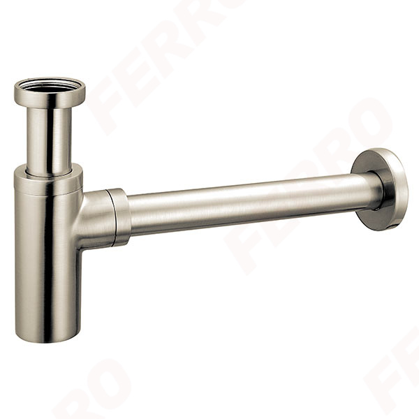 G 1 1/4”x32 mm tube trap, brushed nickel