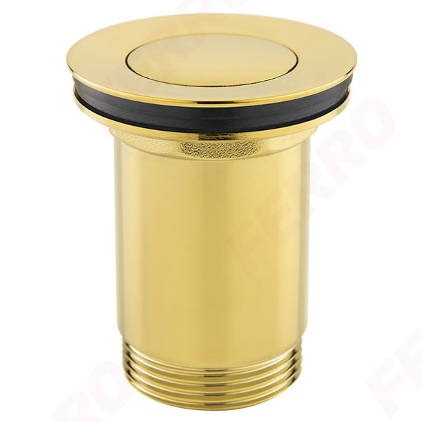Drain valve G5/4, gold