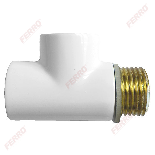 1/2” heater tee white