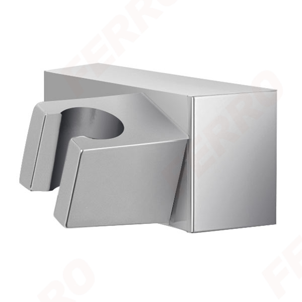 Single-point shower handle holder, chrome
