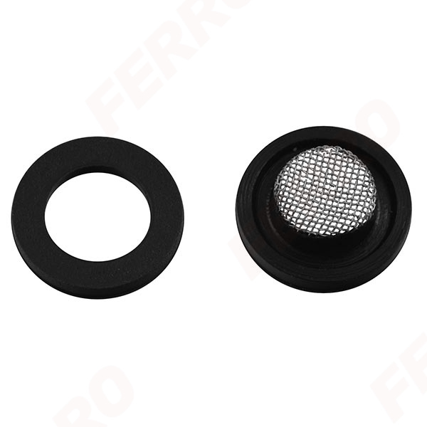 Washing machine hose gasket with filter + gasket without filter