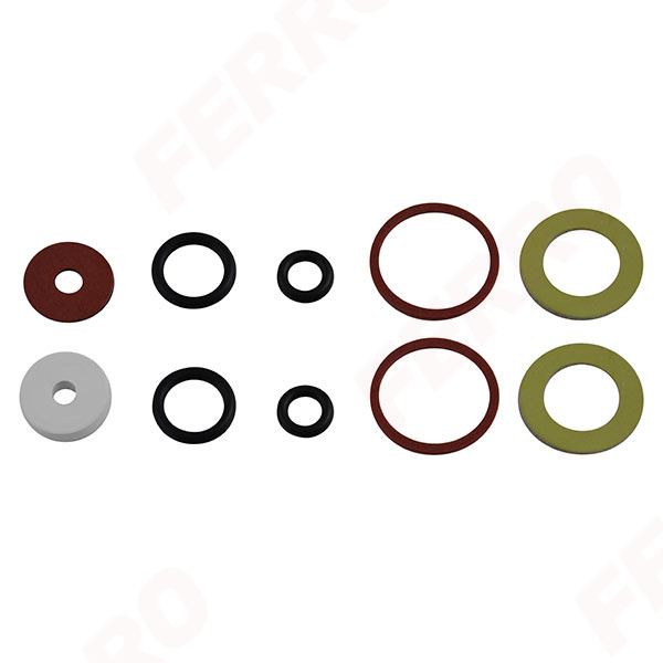 Set of silicone gaskets for mixer