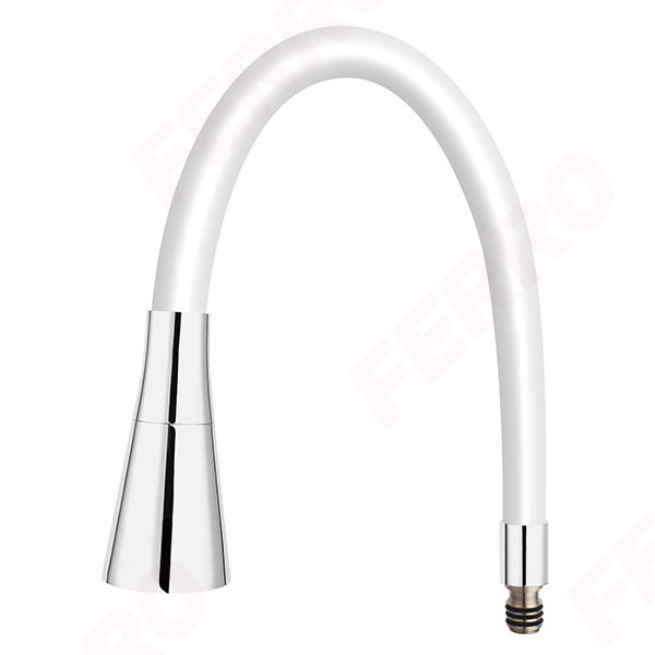 Elastico II - flexible spout for sink mixer, white