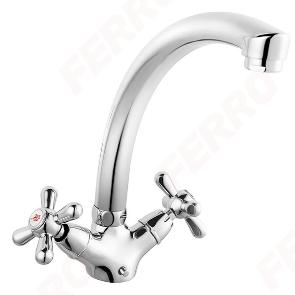 Retro New - Standing sink mixer, chrome