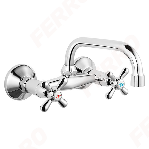 Retro Wall-mounted washbasin mixer