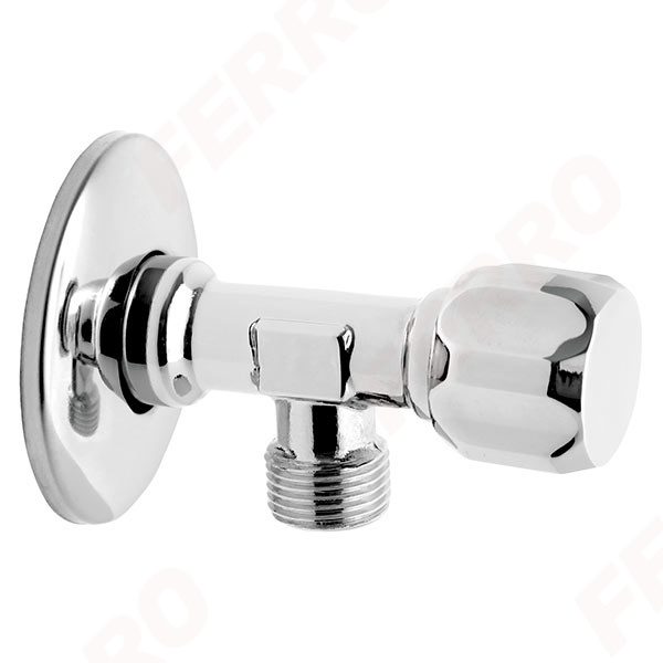 Poppet valve, rosette and metal knob