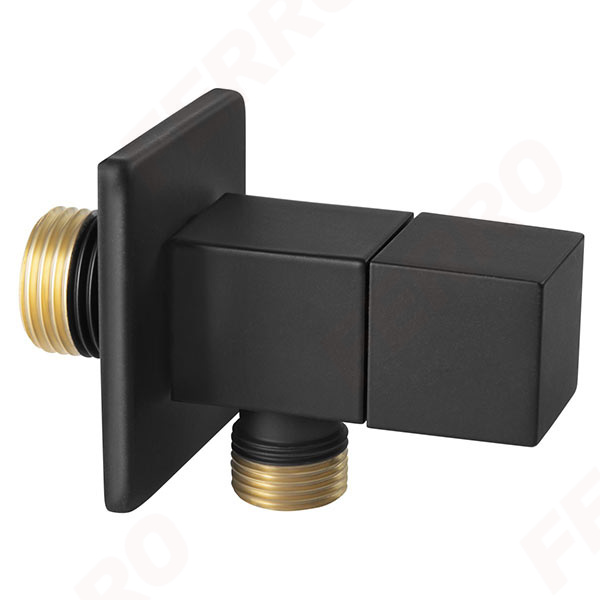 Angle valve with ceramic head and rosette